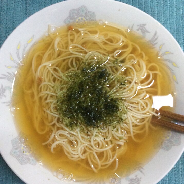 粒ウニで♪ウニ風味にゅうめん